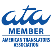 Somos Membros da ATA – American Translators Association
